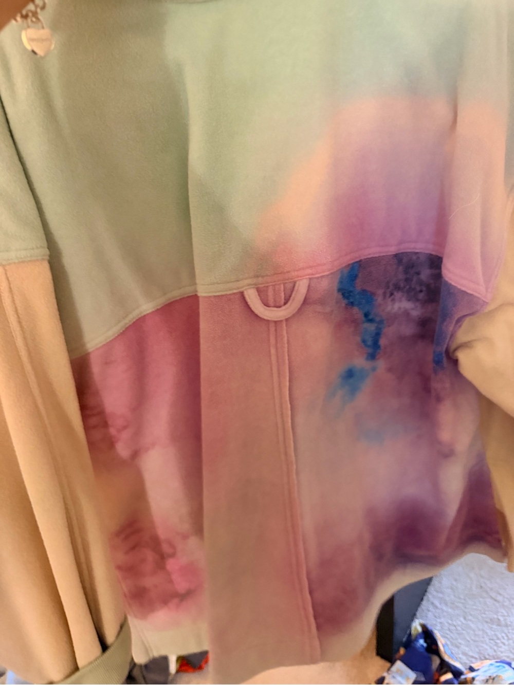 Anthropologie Pastel Tie-Dye Utility Shacket Jacket - Mint, Pink, Purple, Blue - Picture 3 of 3